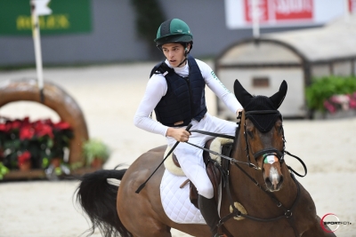 Alcatraz par Cartier vd Heffinck, vainqueur Indoor Derby Cross Genève sous la selle de Cathal Daniels (IRL)