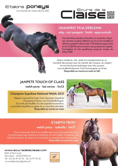 Saison Monte 2024 Poneys  🤩😍🤩 USANDRO TILIA DERLENN * EYARTH TROY * JANPETE TOUCH of CLASS *